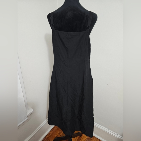 Elegant Black Button-Down Dress with pockets 14/16 - Picture 5 of 6